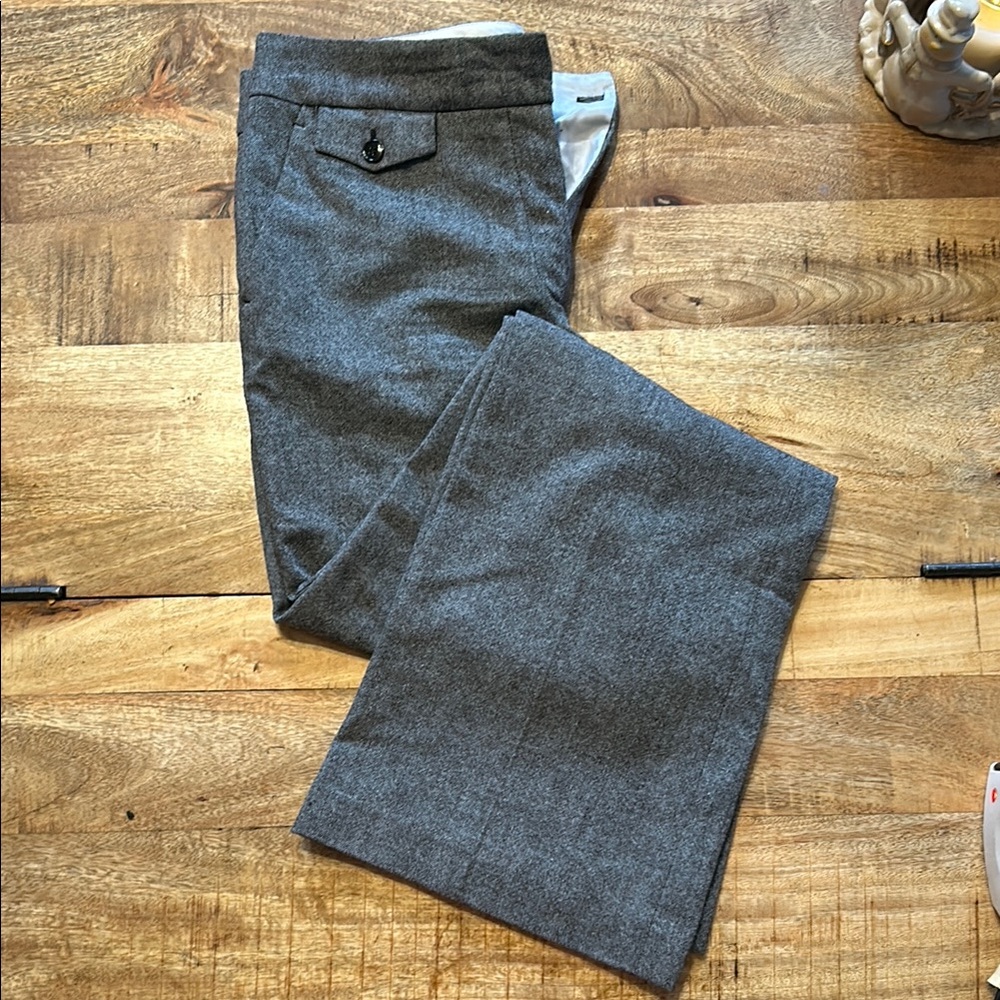 H&M wool blend, lined pants; size 10; great condition. Gray/black/white